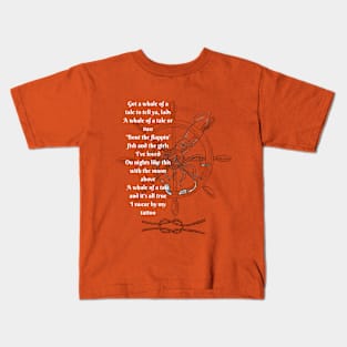 Got a Whale of a Tale (Light Lettering) Kids T-Shirt